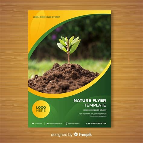 Free Vector | Nature brochure template