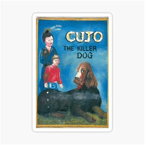 "Cujo — the Killer Dog" Sticker for Sale by attractivedecoy | Redbubble