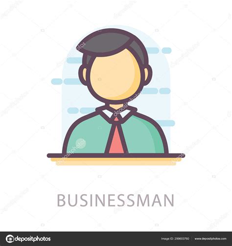 Icon Businessman Flat Design Stock Vector Image by ©vectorspoint #299603760