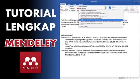 Cara Membuat Daftar Pustaka Dengan Mendeley - Berbagi Informasi