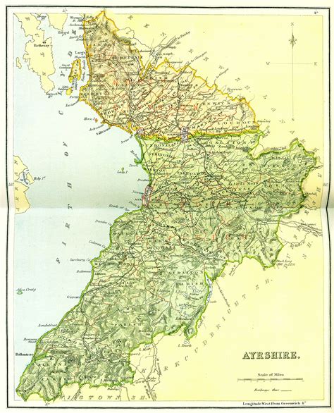 Ordnance Gazetteer of Scotland - Ayrshire Map