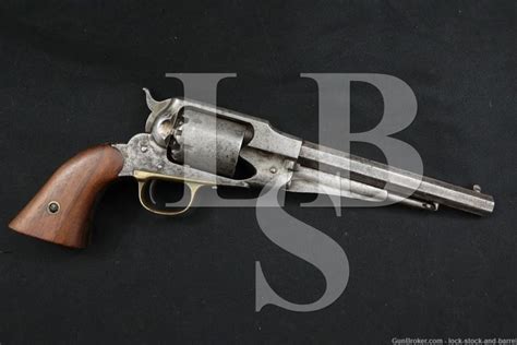 Civil War Remington 1858 New Model Army .44 Cal 8″ Revolver MFD Antique ...