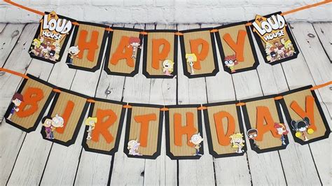 The Loud House Happy Birthday Banner | Etsy