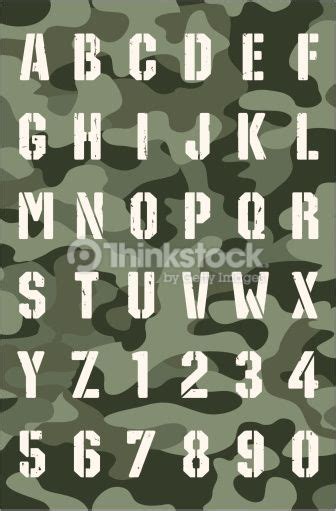 Stencil Font SVG Military Font SVG Army TTF Svg Dxf Png Eps Pdf 2961 ...