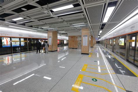 Subway Platform of Xiamen Metro Line 1, Adobe Rgb Editorial Stock Photo ...