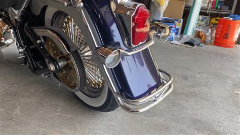 Harley Davidson Rear Fender Rail Softail Deluxe - YouTube