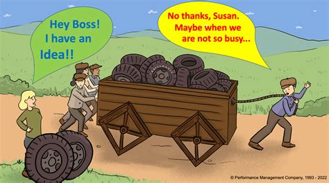 Too Busy and Somewhat Disengaged - an illustration of workplace reality ...