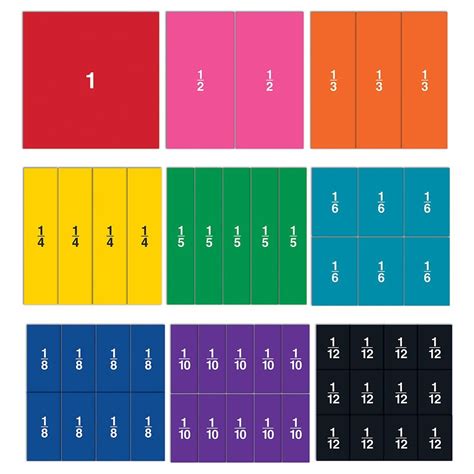 Learning Resources Double-Sided Magnetic Fraction Squares, 51 Pieces - Walmart.com - Walmart.com