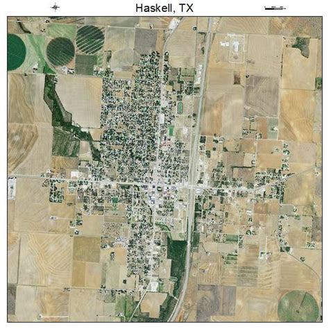 Aerial Photography Map of Haskell, TX Texas