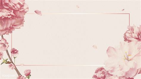 Blank pink floral banner design | free image by rawpixel.com / PLOYPLOY | Cherry blossom flowers ...