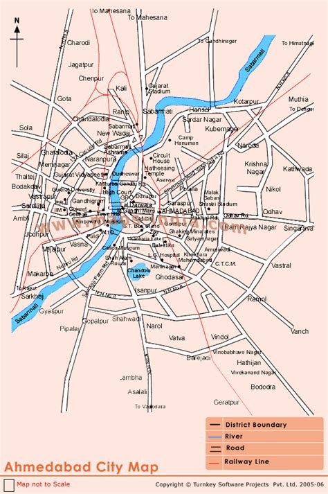 Ahmedabad Map and Ahmedabad Satellite Image