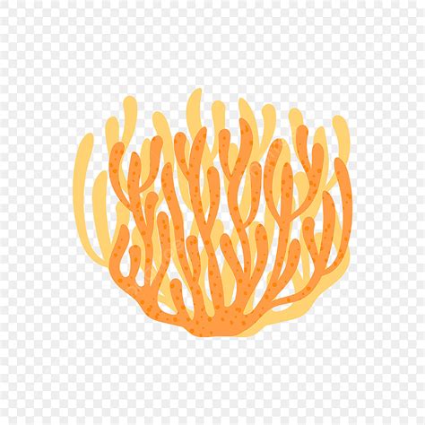 Deep Sea Vector PNG Images, Yellow Deep Sea Coral Clipart, Coral ...