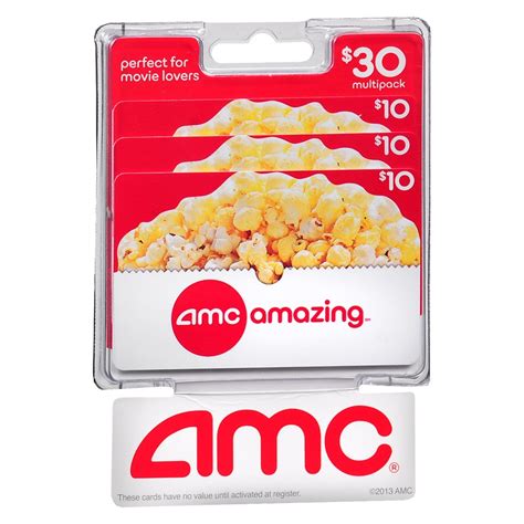 AMC Theaters 3 Pack - $10 Gift Cards | Walgreens