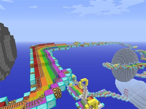 Mario Kart 7: Rainbow Road Minecraft Project