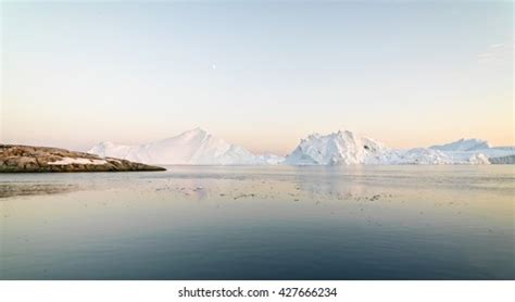 Icebergs Glaciers Melting North Pole World Stock Photo 427666234 ...