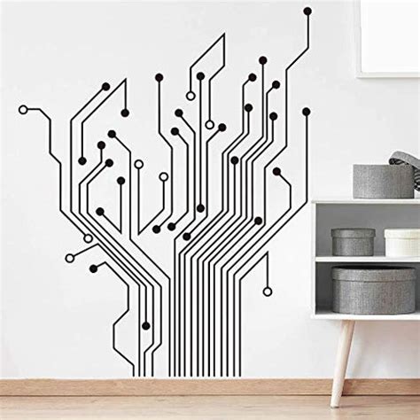 Matius Circuit Tree Ver 2.0 Geek Wall Decal Baby Nursery Kids Room Gee | WallDecals.com