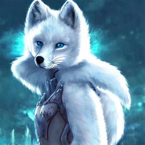 arctic fox woman wearing armor, fursona, furry art, | Stable Diffusion