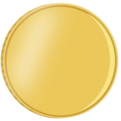 Blank Gold Coin Png - Free Logo Image