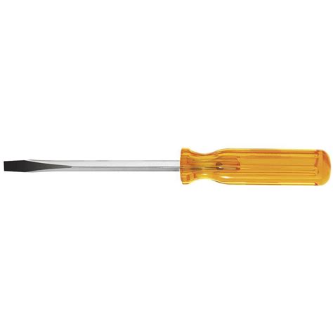 Klein Tools 5/16 in. Keystone-Tip Flat Head Screwdriver with 6 in. Square Shank-BD306 - The Home ...