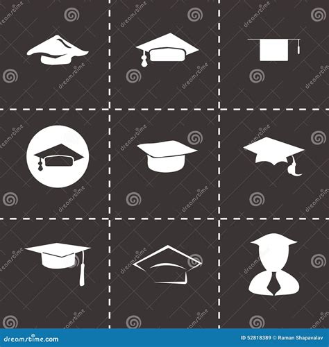 Vector academic icon set stock vector. Illustration of educate - 52818389