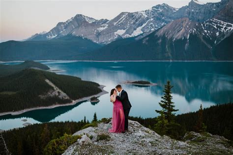 Adventurous Kananaskis Hiking Engagement | Film & Forest Photography