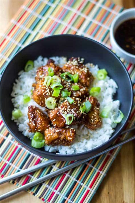 Sticky Chicken Rice Bowl | A Wicked Whisk