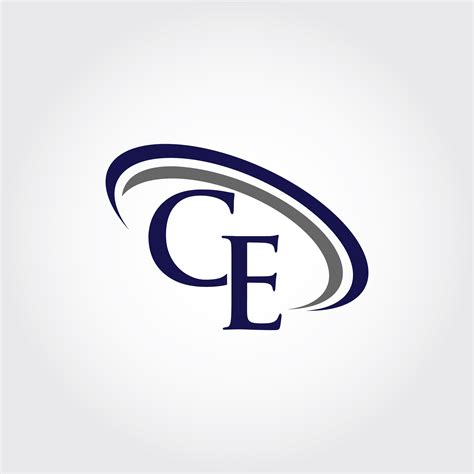 Monogram CE Logo Design By Vectorseller | TheHungryJPEG