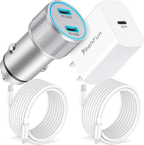 Amazon.com: for iPhone 16 Car Charger Fast Charging, 40W 2-Port USB C Car Charger Adapter ...