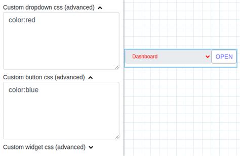 Dashboard Link Widget — Taranta 2.11.5 documentation