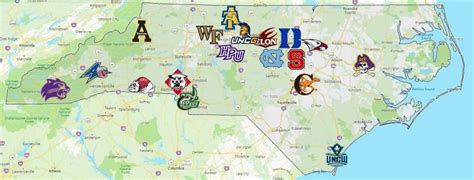 Sports Teams in North Carolina - Sport League Maps