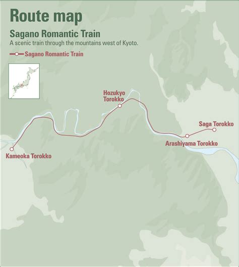 Sagano Romantic Train Guide and Map - Inside Kyoto