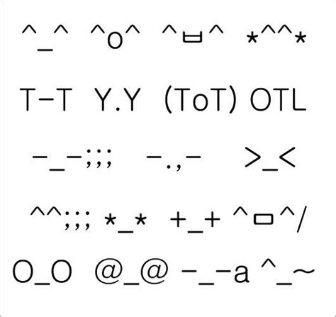 Korean emoji | Cool text symbols, Emoji texts, Korean emoticons