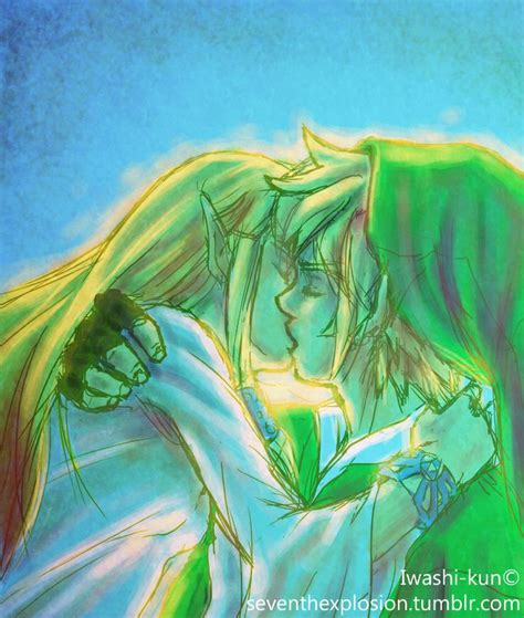 Link and Zelda kiss. Yeeeeaaaah! | TLOZ (AND LINK) | Pinterest