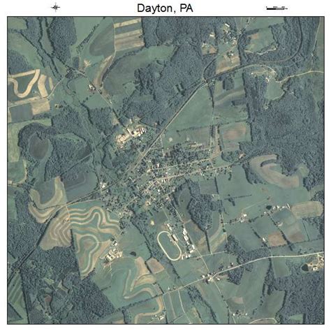 Aerial Photography Map of Dayton, PA Pennsylvania