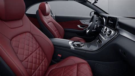 Mercedes-Benz C-Class Cabriolet: designo interior in Bengal red/black interior | Red interior ...