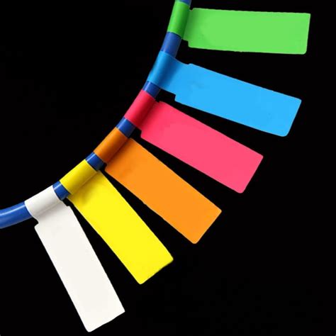 Network Cable Labels Sticker 84x26mm 900 Pieces 30 Sheets A4 P Shape 6 Colors Blank Label ...