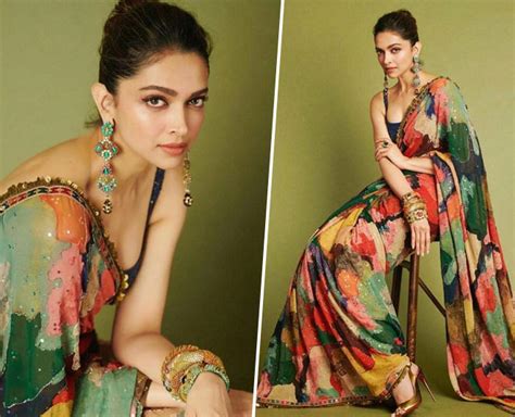 Deepika Padukone 3 Latest Blouse Designs To Look Stylish In Saree | deepika padukone 3 latest ...