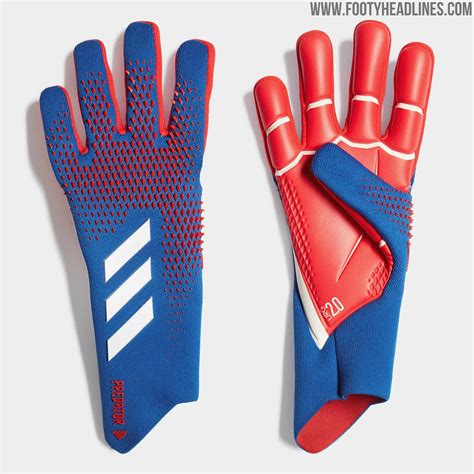 Blue / Red / White Strapless Adidas Predator 20 'Tormentor' Goalkeeper Gloves Released - Footy ...