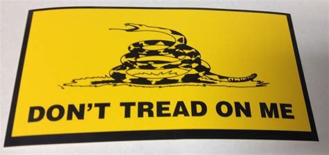 3" X 5 3/4" DON'T TREAD ON ME FLAG BUMPER STICKER NEW - Gettysburg ...