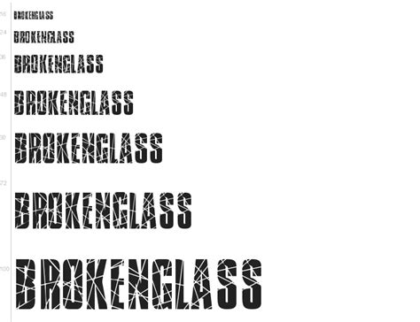 Free font "Broken Glass" by JLH Fonts