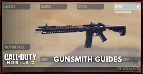 COD Mobile Gunsmith Attachments & Weapons Setup | zilliongamer