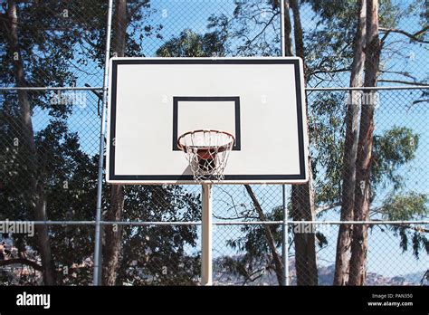 Basketball Hoop Outdoors Stock Photo - Alamy