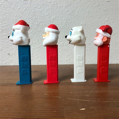 Set of 4 Holiday Pez Dispensers • Santa Pez • Polar Bear Pez • Christmas Pez | Heritage Outfitters