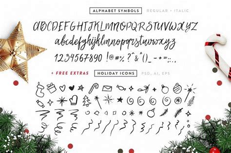 Best Christmas Font (Big Update) | Christmas fonts, Christmas graphics, Christmas lettering