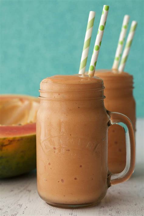 Double Thick Creamy Papaya Smoothie - Loving It Vegan