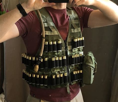 My ultra low budget shotguner vest : r/tacticalgear