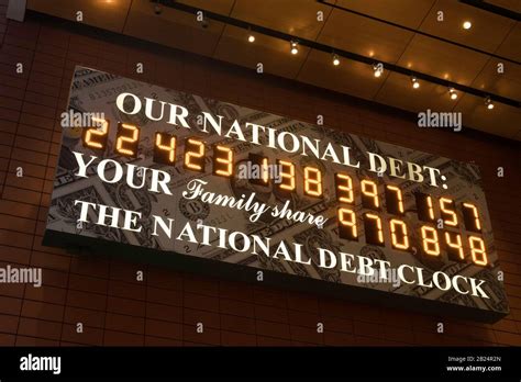 National debt clock times square hi-res stock photography and images ...