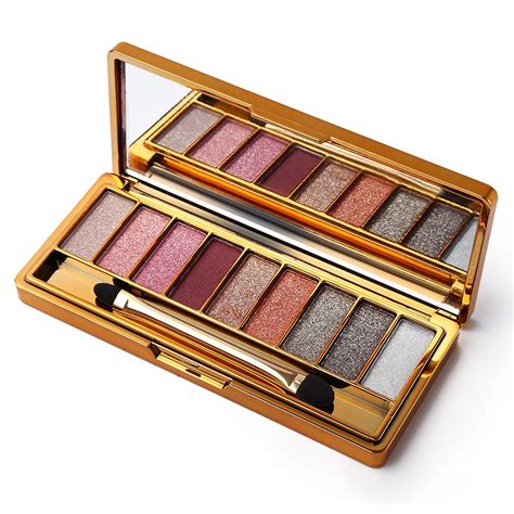 Amazon.com : 9 Color Glitter Eyeshadow Palette Powder - Long Lasting Diamond Bright Makeup Set ...