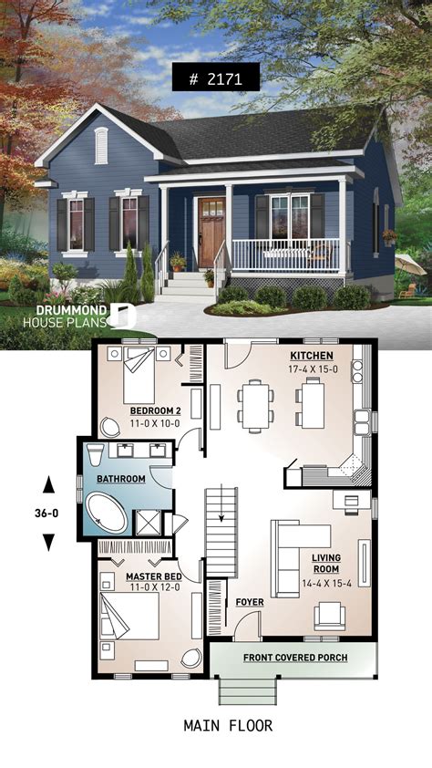 Small House Floor Plans With Porches - Decorative Canopy