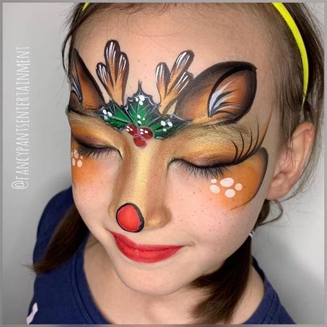 Everything Face And Body Art on Instagram: “A great Rudolph design by ...